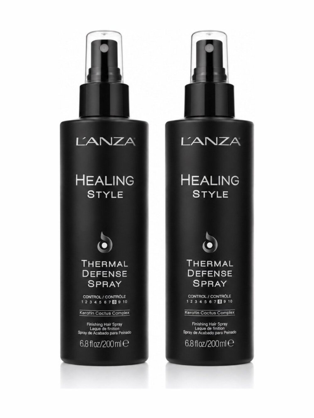 L’ANZA Healing Style Thermal Defense Spray 6.8oz 200ml Lot of 2 Heat Protect